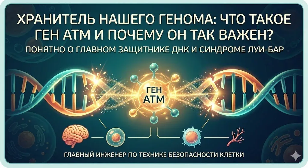 Хранитель нашего генома: что такое ген ATM и почему он так важен?